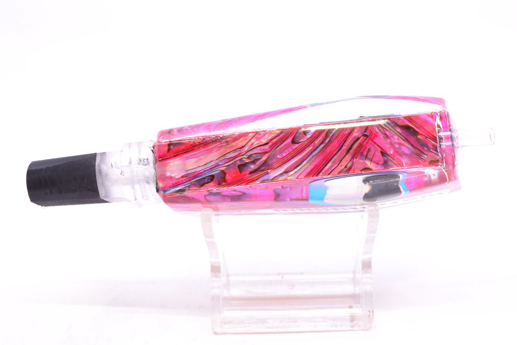 Marlinstar Pink Paua Shell Black-Silver-Ice Blue Eyes Medium Tomahawk G4 9"+ 3.4oz GZE