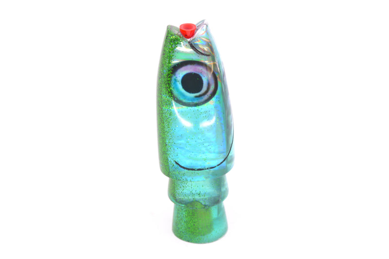 Aloha Lures Green Rainbow Green Glitter Back Small Super Ninja 7" 2.7oz