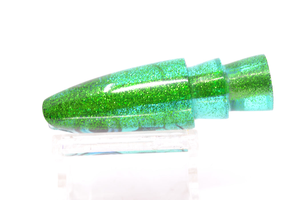 Aloha Lures Green Rainbow Green Glitter Back Small Super Ninja 7" 2.7oz