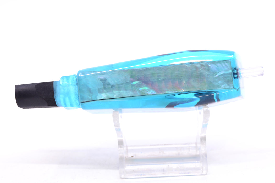 Marlinstar Ice Blue MOP Black-Silver-Red Eyes Medium Tomahawk G4 9"+ 3.4oz GZE