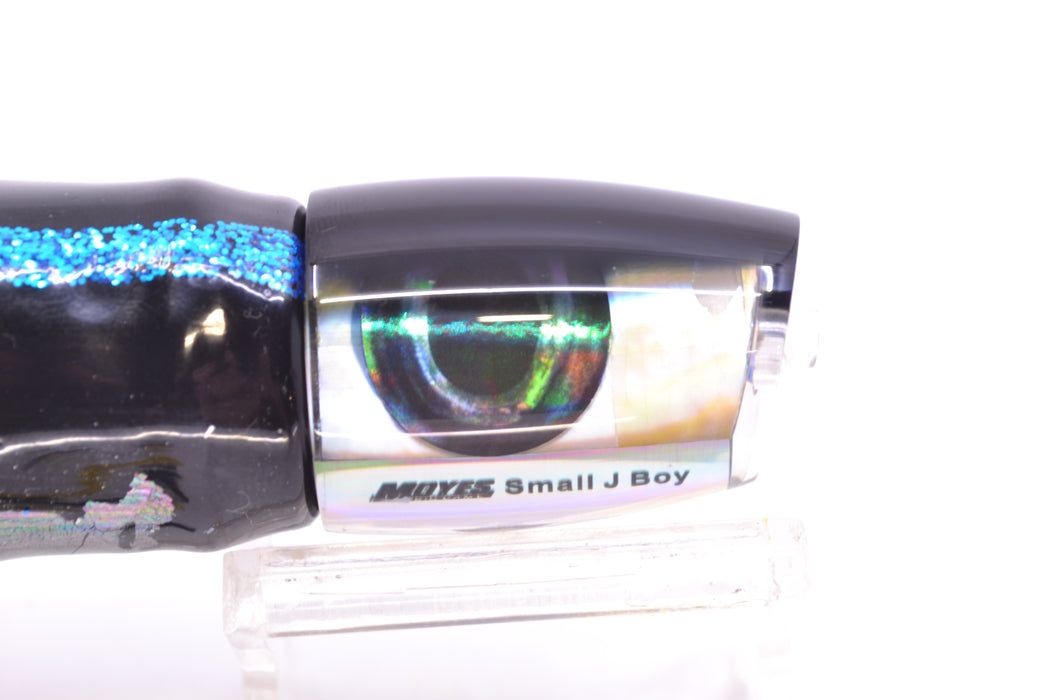 Moyes Lures Golden MOP Black Back Small J-Boy 9" 3.5oz Skirted "Yellowfin"