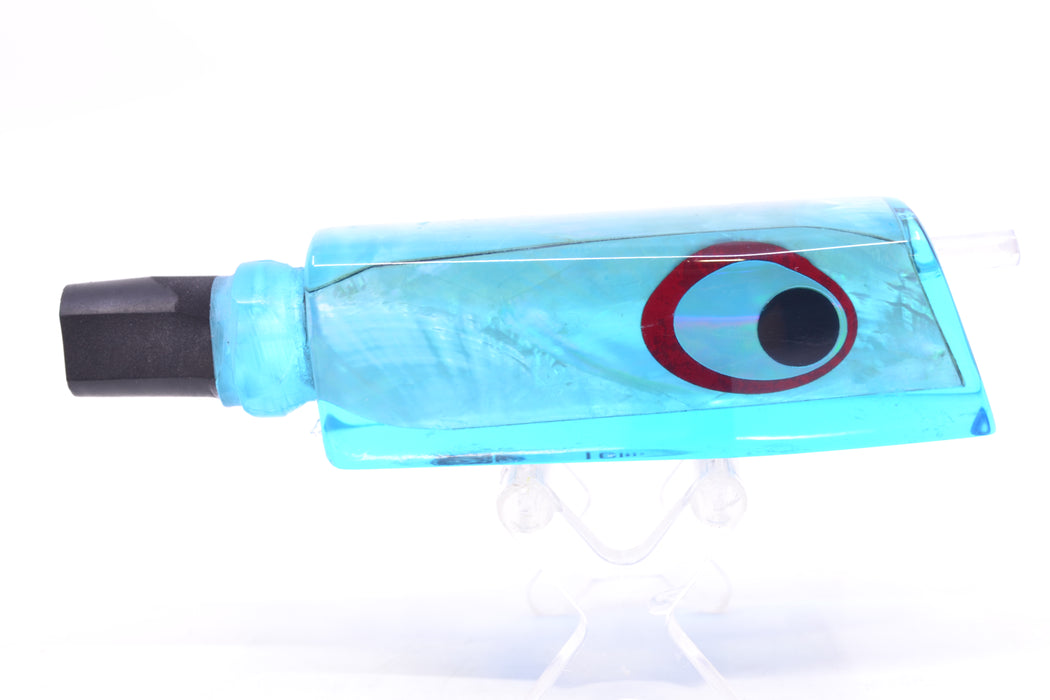 Marlinstar Ice Blue MOP Black-Silver-Red Eyes Medium Tomahawk G4 9"+ 3.4oz GZE