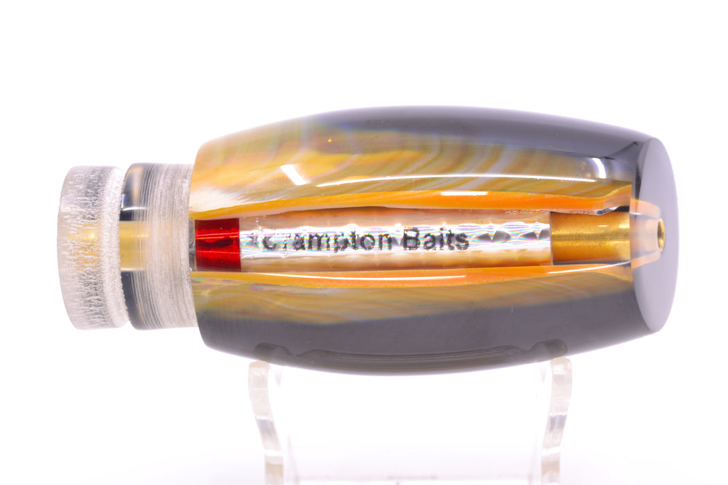 Crampton Baits Real Golden MOP Black Back No Eyes Apahu 12" 5oz