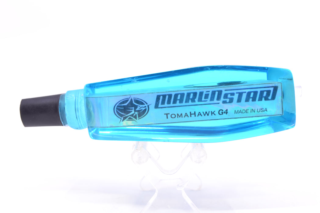 Marlinstar Ice Blue MOP Black-Silver-Red Eyes Medium Tomahawk G4 9"+ 3.4oz GZE