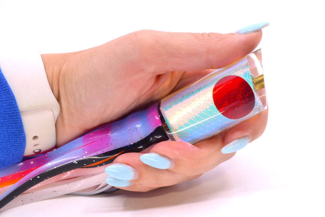 Koya Lures Ice Rainbow Scale Red Eyes Tube 9" 4.5oz Skirted Gay Bob