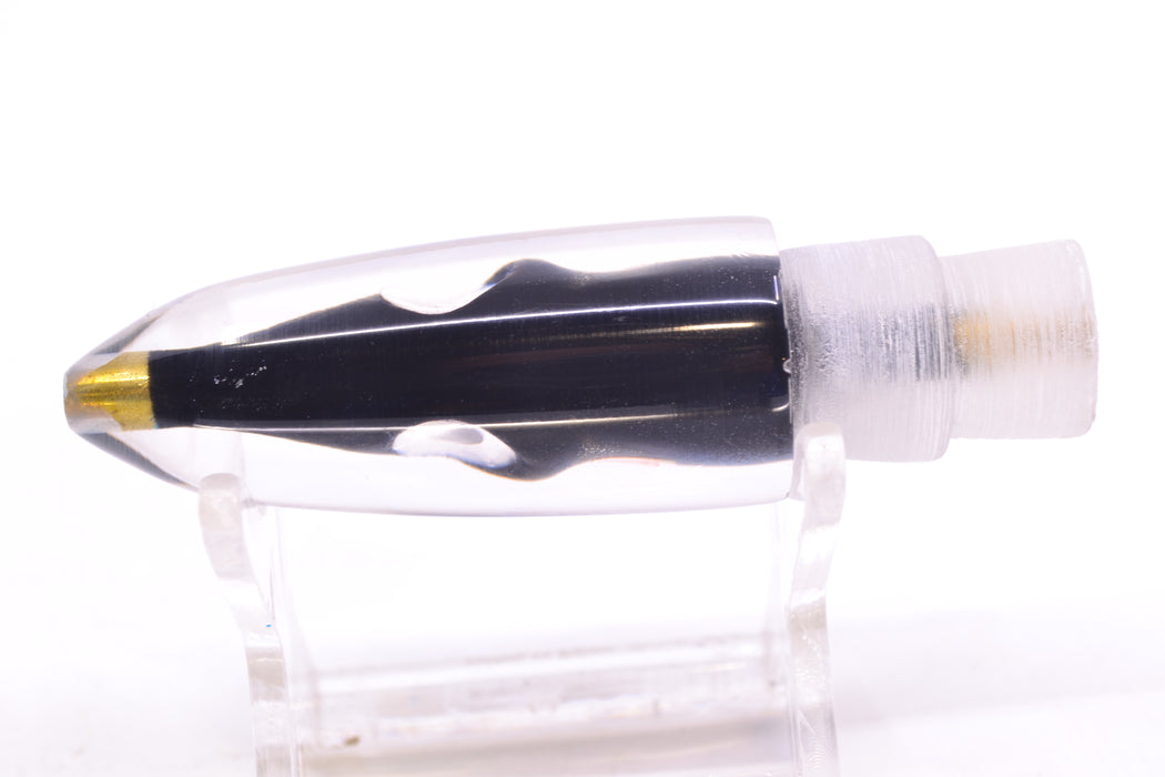 Tsutomu Lures Black-Blue-Silver Fish Head Poke Bullet 6" 2.2oz GZE