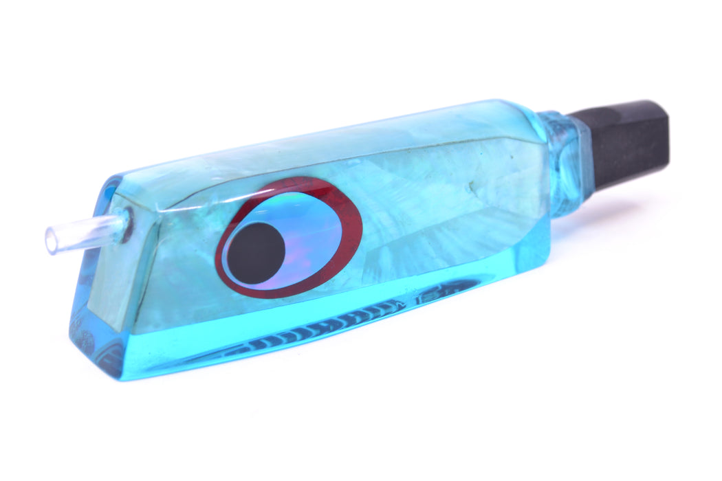 Marlinstar Ice Blue MOP Black-Silver-Red Eyes Medium Tomahawk G4 9"+ 3.4oz GZE