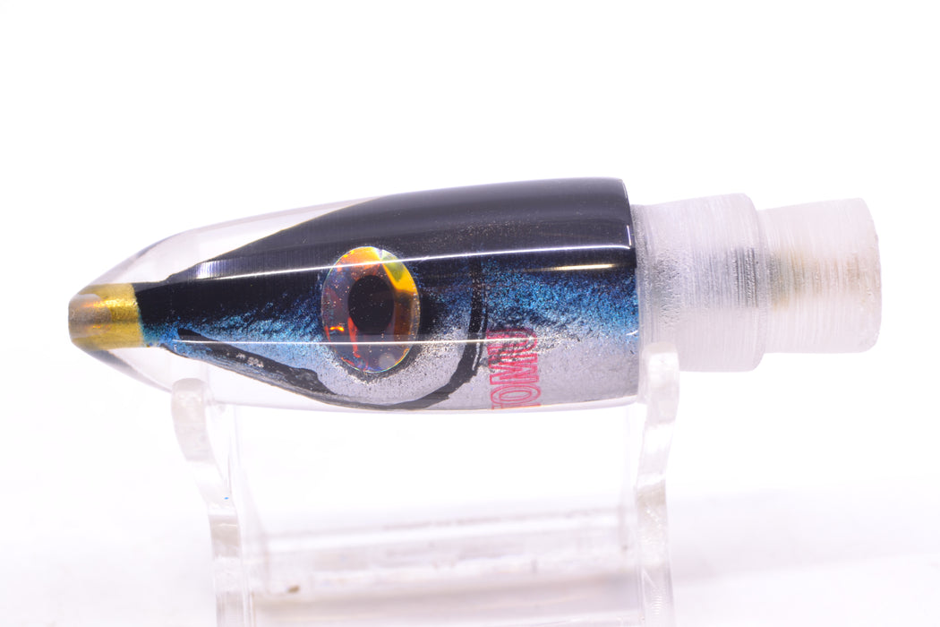 Tsutomu Lures Black-Blue-Silver Fish Head Poke Bullet 6" 2.2oz GZE