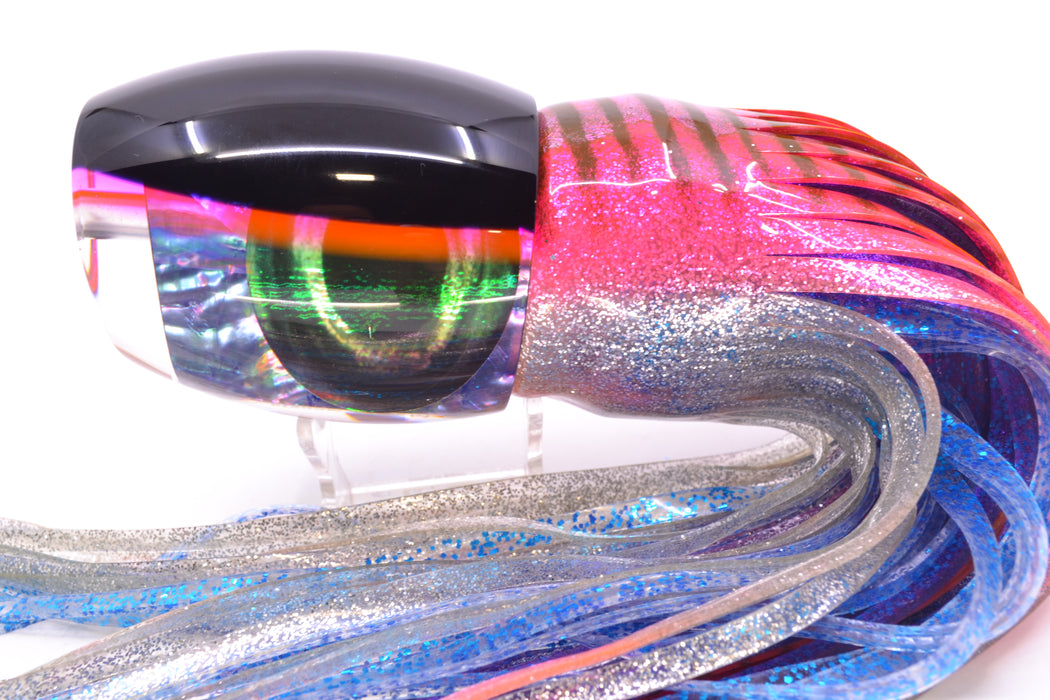 Moyes Lures Rainbow MOP Black-Pink Back Taxi Eyes Monsta Teaser 24oz Skirted
