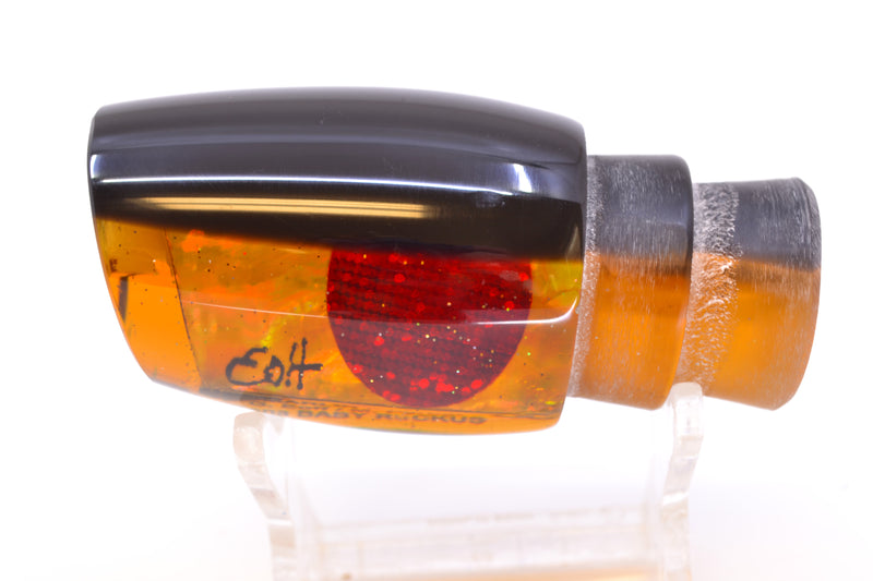 Marlin Magic Orange Awabi Black Back Red Eyes Baby Ruckus 10" 4oz