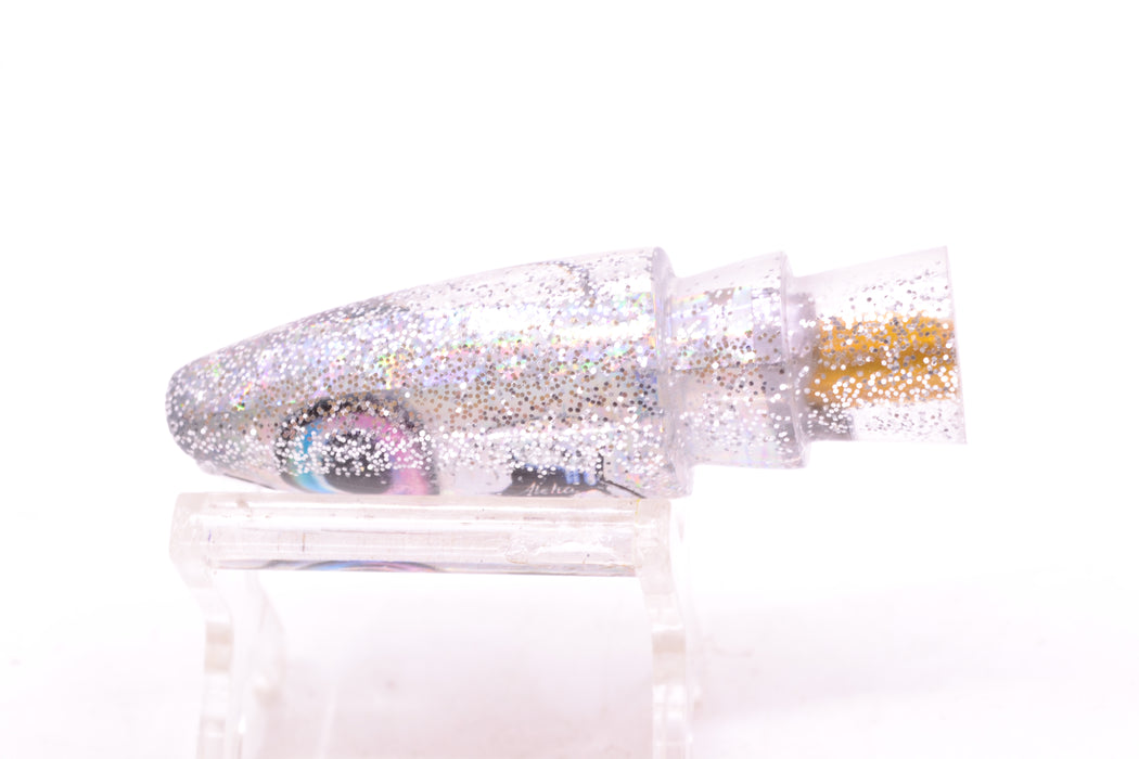 Aloha Lures Silver Rainbow Silver Glitter Back Small Super Ninja 7" 2.7oz
