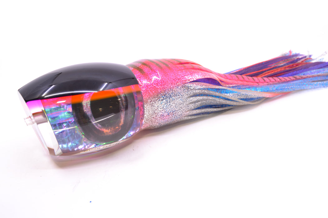 Moyes Lures Rainbow MOP Black-Pink Back Taxi Eyes Monsta Teaser 24oz Skirted