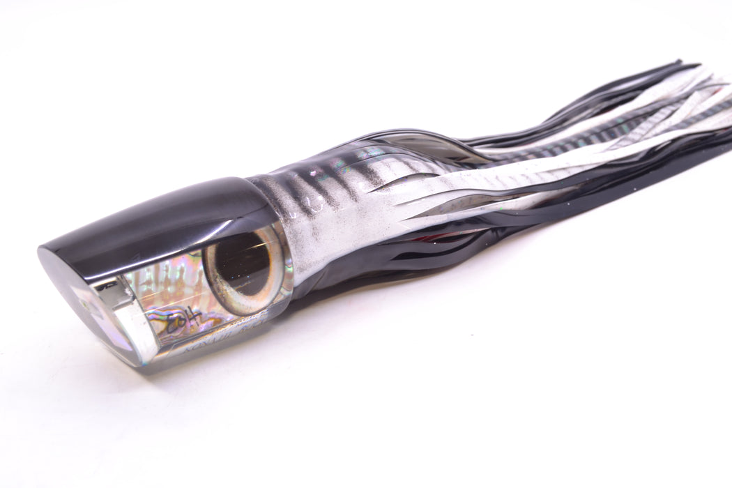 Marlin Magic White Abalone Black Back Taxi Eyes Ruckus 12" 11oz Skirted White Aurora-Black GZE
