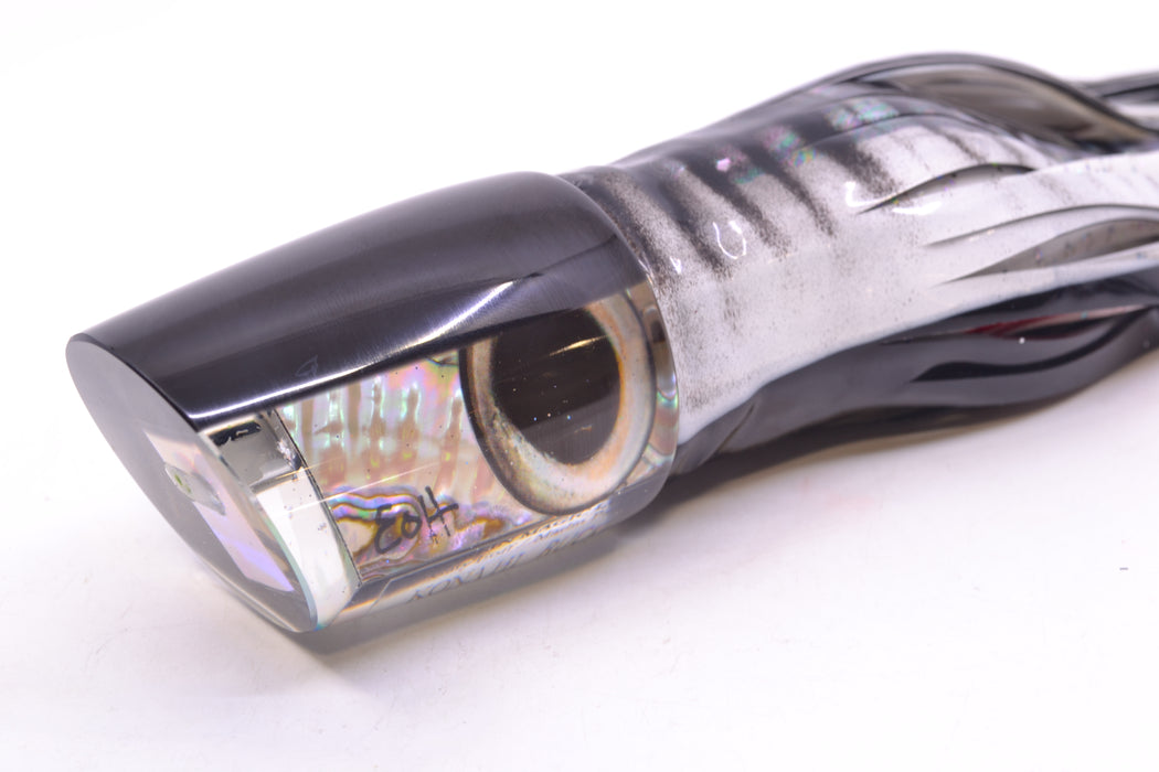 Marlin Magic White Abalone Black Back Taxi Eyes Ruckus 12" 11oz Skirted White Aurora-Black GZE
