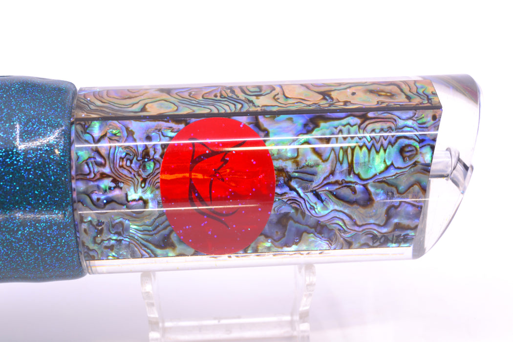 Bonze Lures Paua Shell Red Eyes Fireball 16" 15oz Vinyl Cascade
