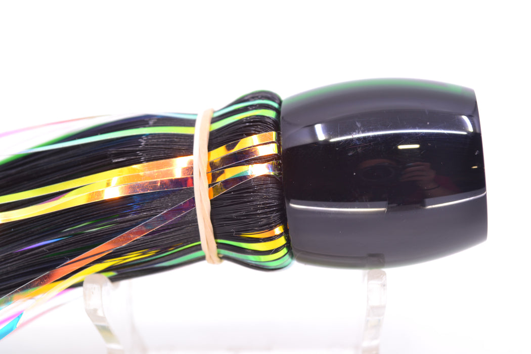 Moyes Lures Green MOP Black Back Small Secret 9" 1.6oz Skirted Black-Green Hair