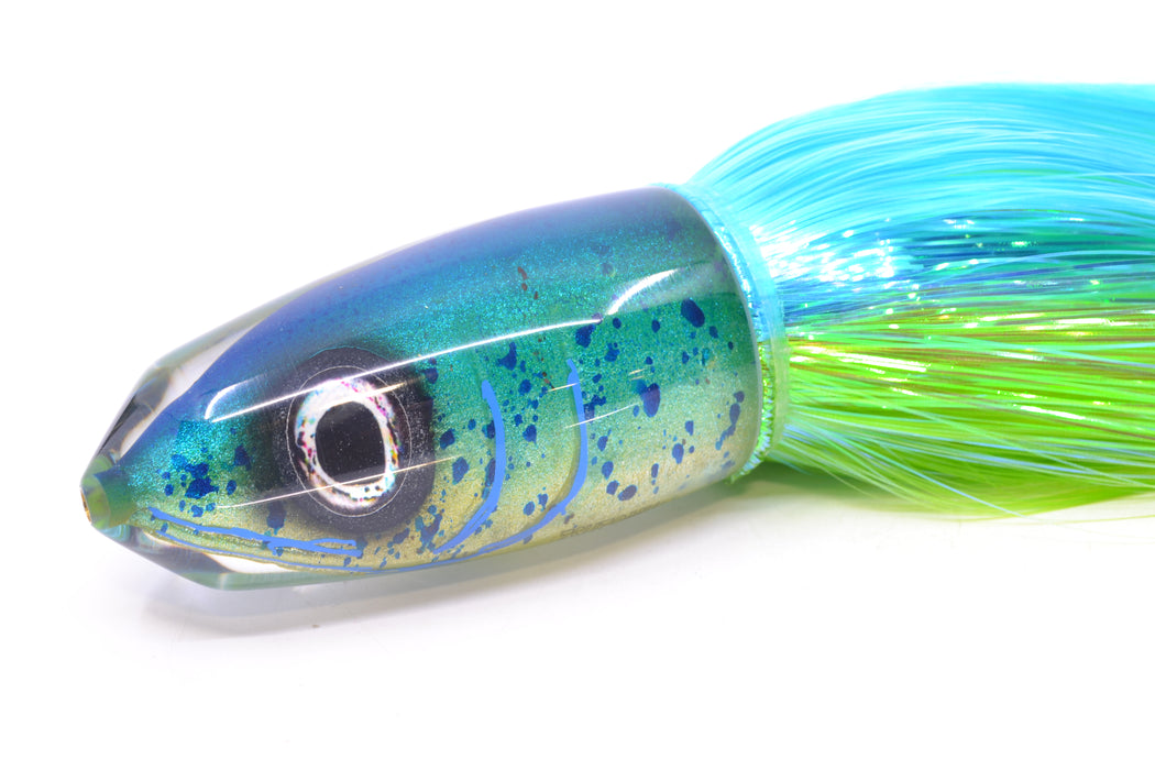 Tsutomu Lures "Mahi to Da Max" Fish Head Benchmark Bullet 12" 8oz EZ Flash