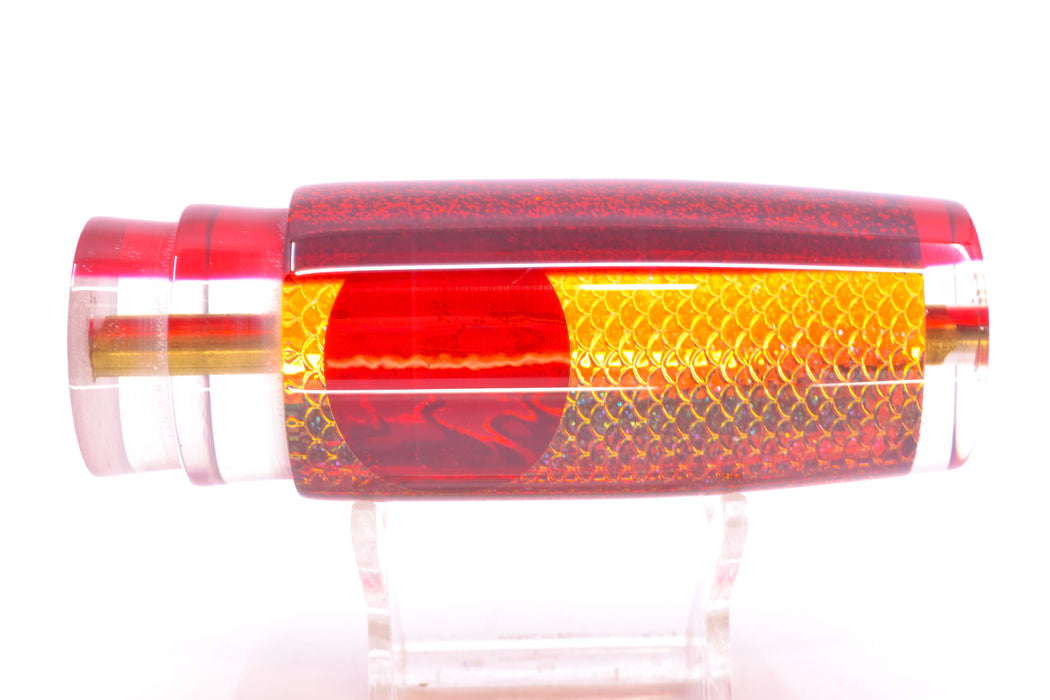 Koya Lures Rainbow Scale Red Back Red Eyes Hard Head 12" 5.2oz GZE