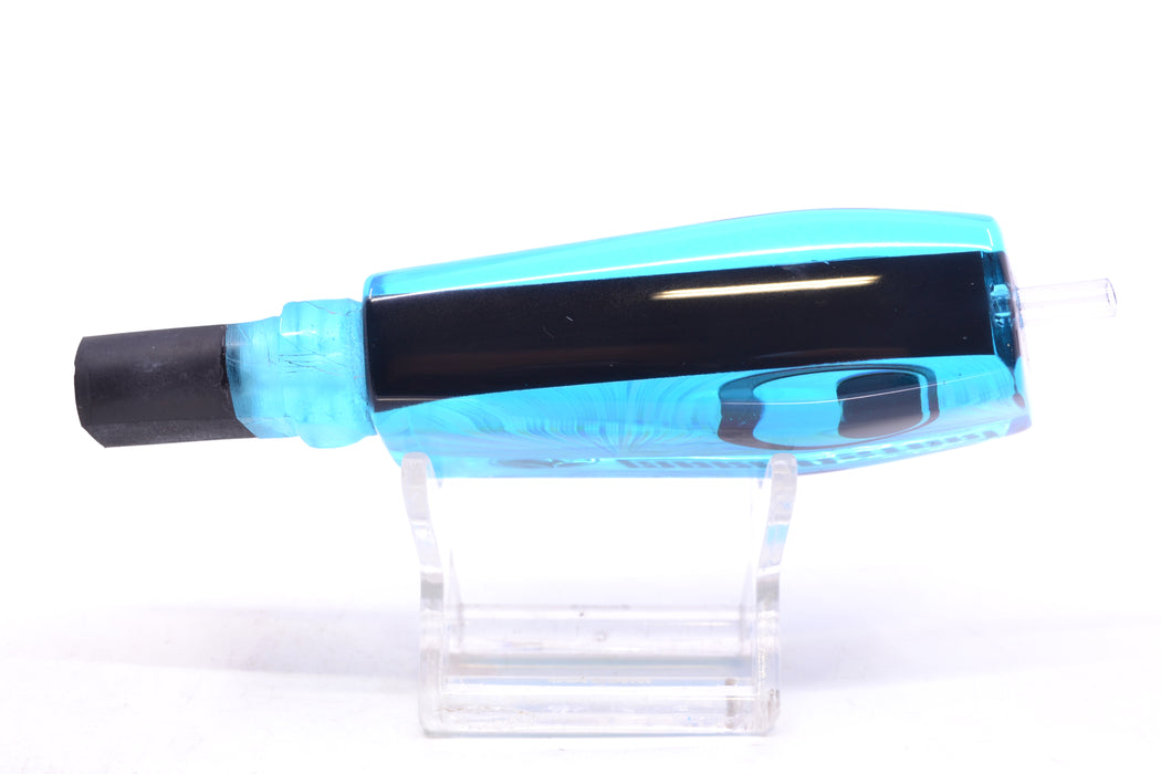 Marlinstar Ice Blue Rainbow Starburst Black-Silver-Red Eyes Medium Tomahawk G4 9"+ 3.4oz GZE