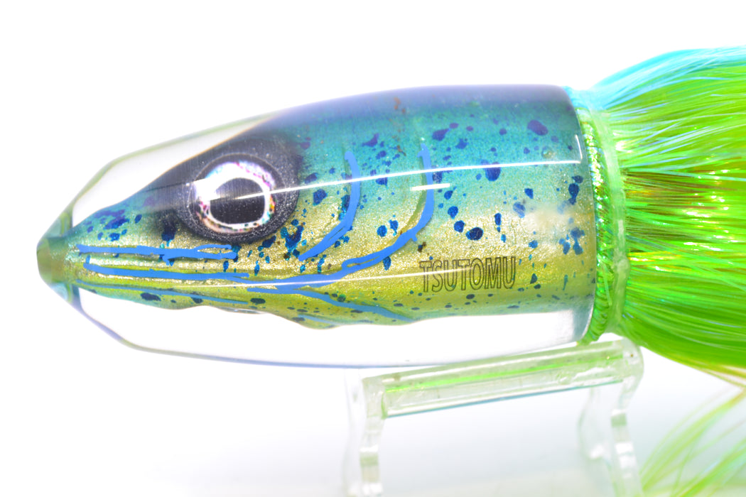 Tsutomu Lures "Mahi to Da Max" Fish Head Benchmark Bullet 12" 8oz EZ Flash
