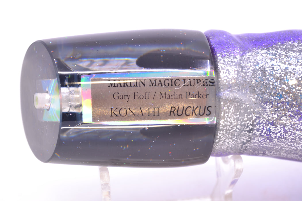 Marlin Magic Blue-Purple Abalone Black Back Red Eyes Ruckus 12" 11oz Skirted Purple-Silver GZE