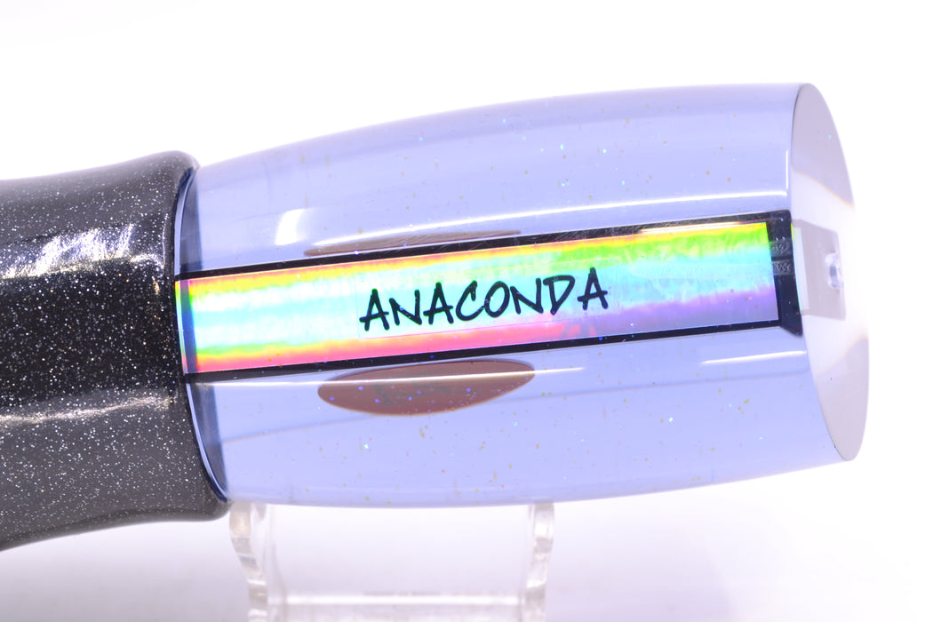 Bonze Lures Smoke Mirrored Red Eyes Anaconda 16" 18.2oz Vinyl Black GZE