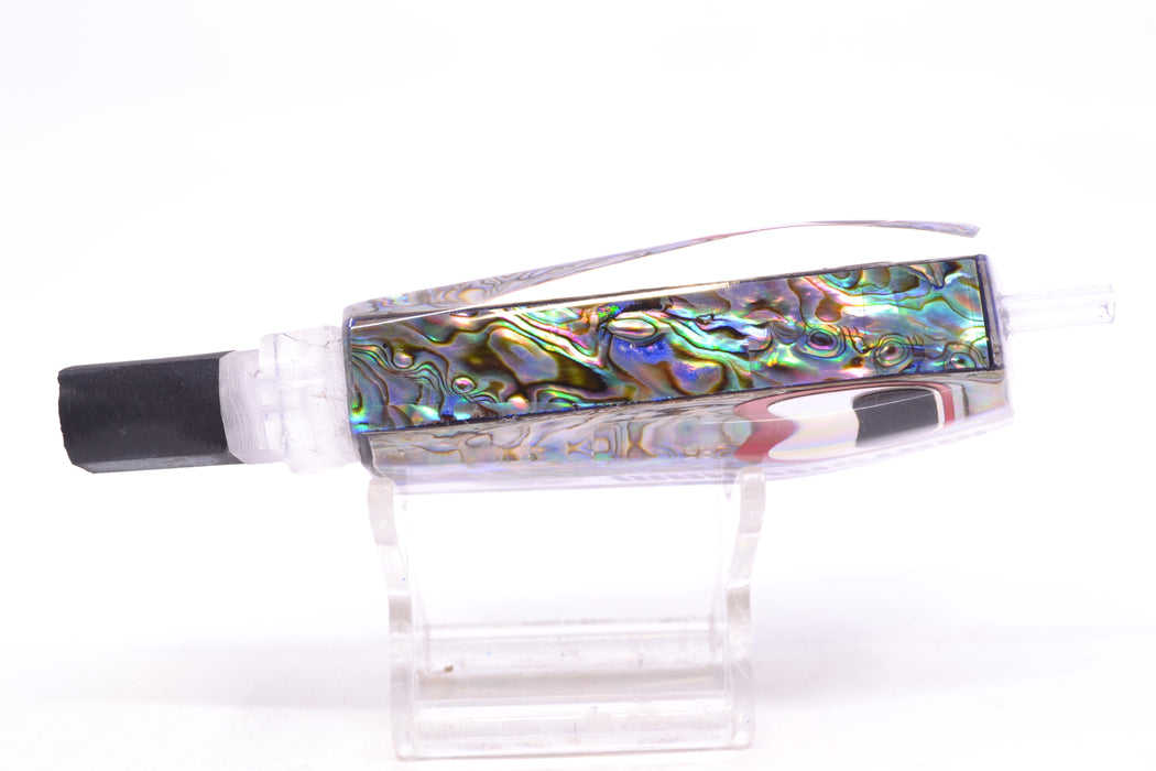 Marlinstar Paua Shell Black-Silver-Red Eyes Medium Tomahawk G4 9"+ 3.4oz GZE