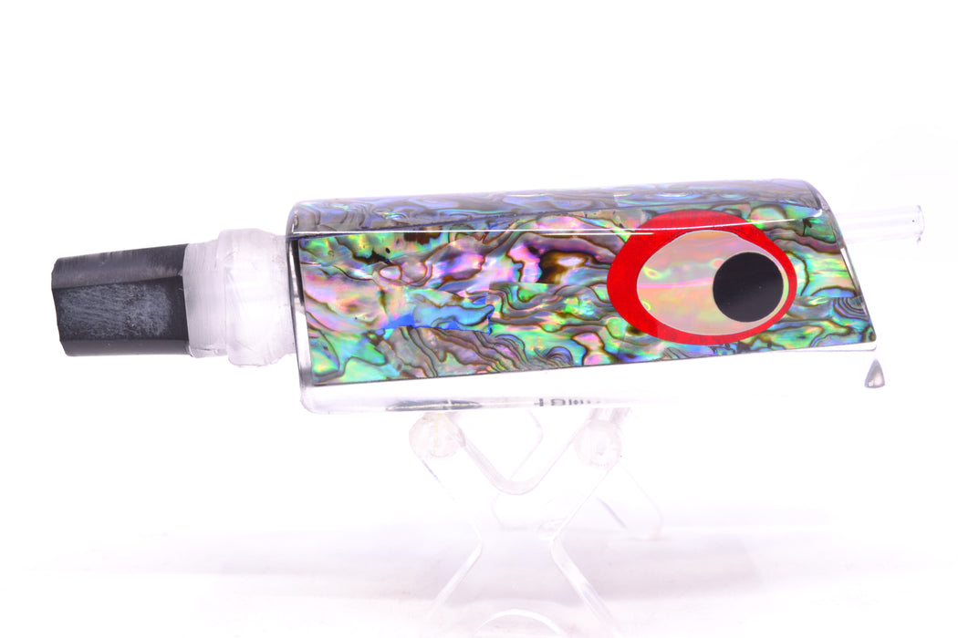 Marlinstar Paua Shell Black-Silver-Red Eyes Medium Tomahawk G4 9"+ 3.4oz GZE