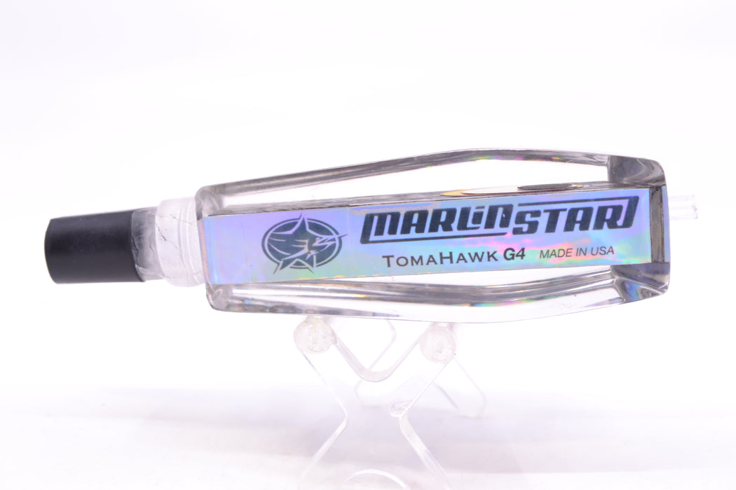 Marlinstar Paua Shell Black-Silver-Red Eyes Medium Tomahawk G4 9"+ 3.4oz GZE