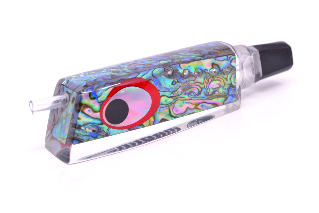 Marlinstar Paua Shell Black-Silver-Red Eyes Medium Tomahawk G4 9"+ 3.4oz GZE
