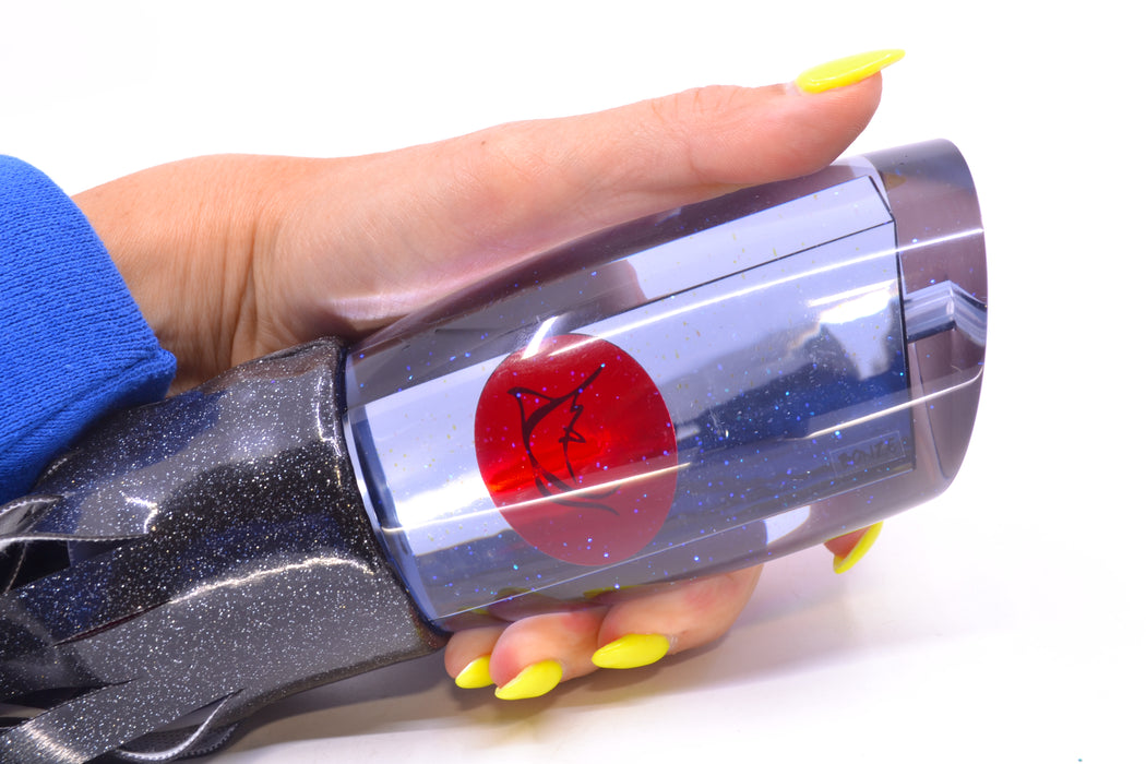 Bonze Lures Smoke Mirrored Red Eyes Anaconda 16" 18.2oz Vinyl Black GZE