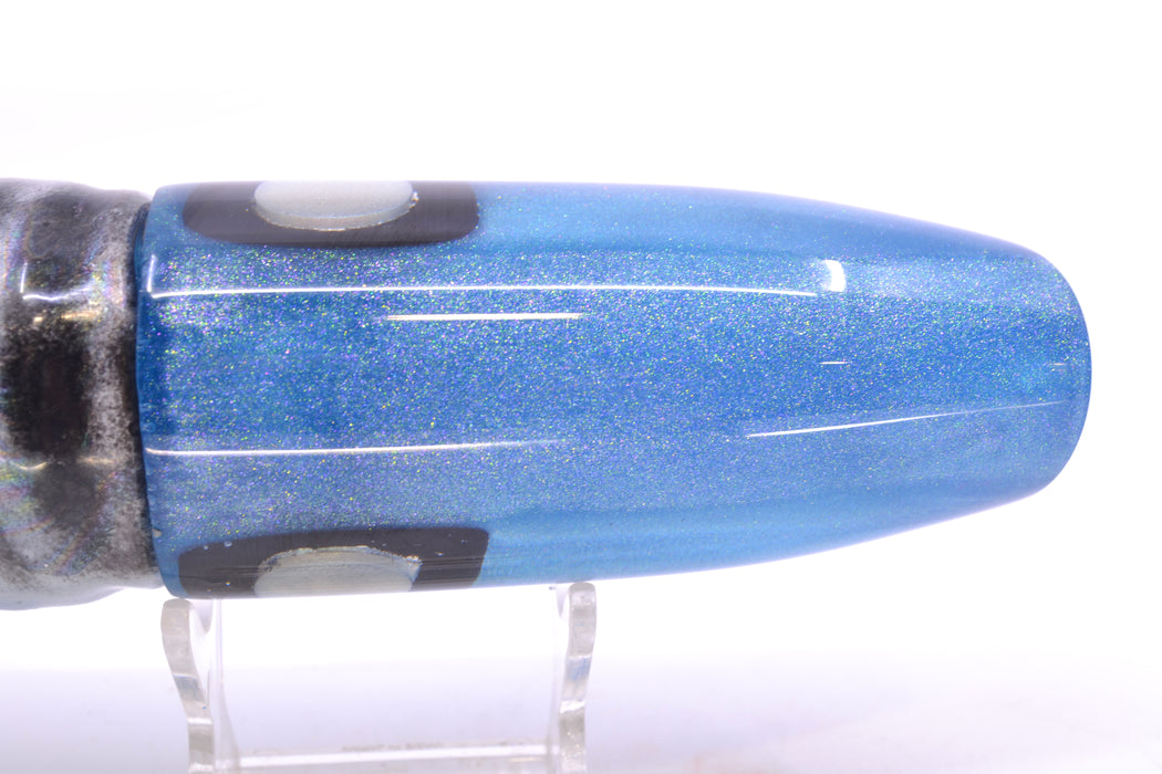 Joe Yee Lures by KEGZ Blue Pearl White-Black Eyes Super Plunger 14" 11.5oz Skirted GZE