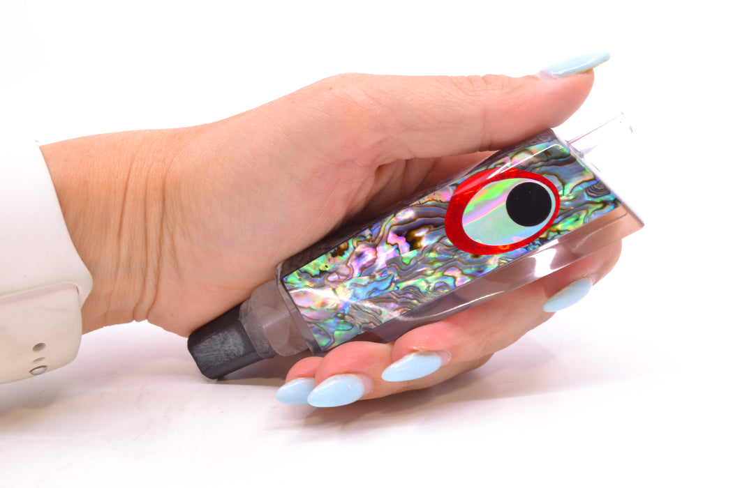 Marlinstar Paua Shell Black-Silver-Red Eyes Medium Tomahawk G4 9"+ 3.4oz GZE