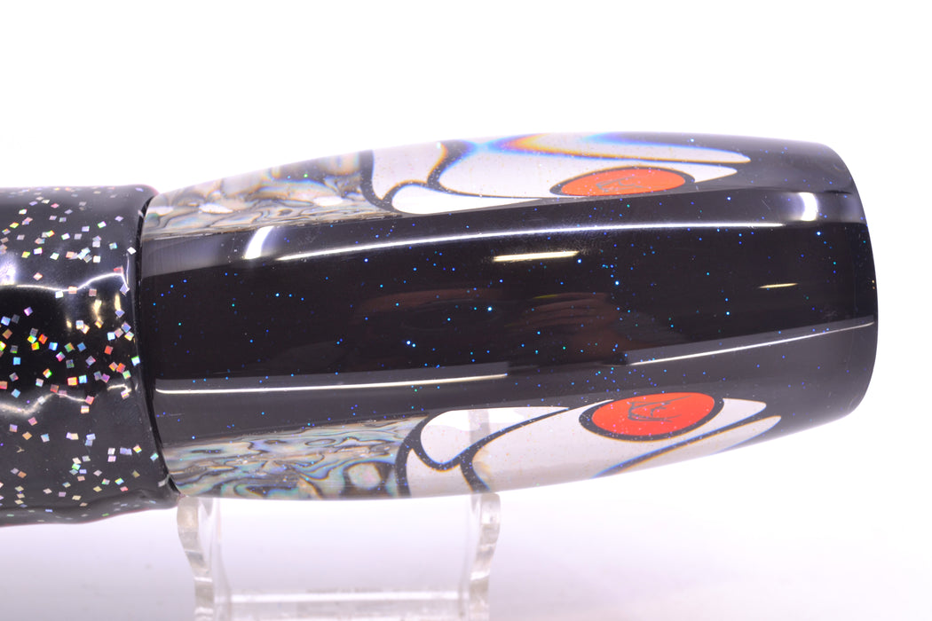 Bonze Lures Hydra Fish Red Eyes Violator 14" 17oz Skirted Black/Purple