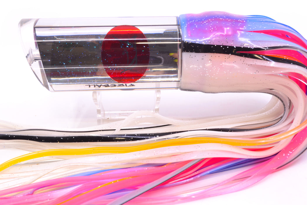 Bonze Lures Clear Mirrored Red Eyes Fireball 16" 19.5oz Skirted Gay Bob