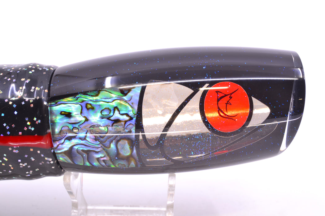 Bonze Lures Hydra Fish Red Eyes Violator 14" 17oz Skirted Black/Purple