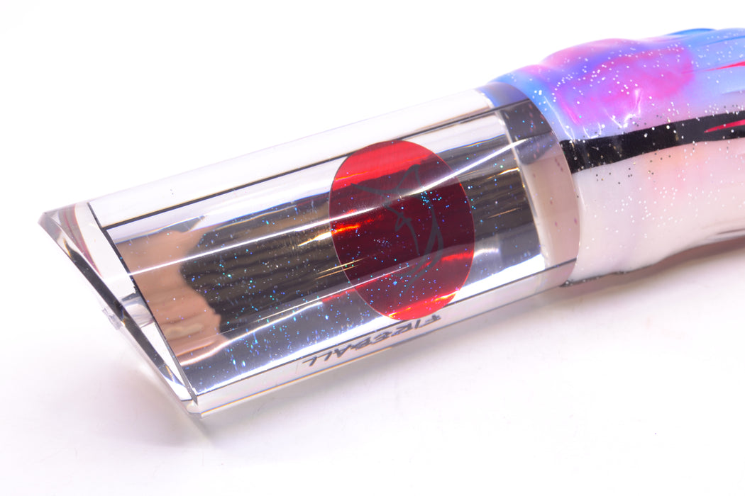 Bonze Lures Clear Mirrored Red Eyes Fireball 16" 19.5oz Skirted Gay Bob