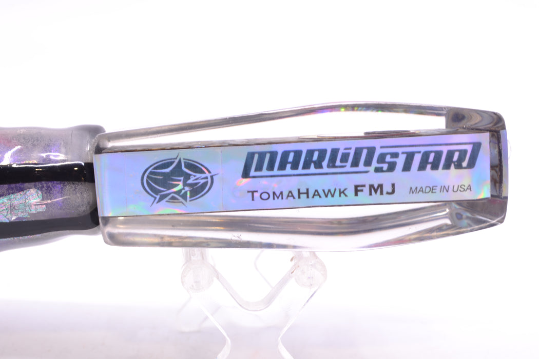 Marlinstar Paua Shell Lead Medium Tomahawk FMJ 9"+ 11.4oz Skirted Skipjack GZE