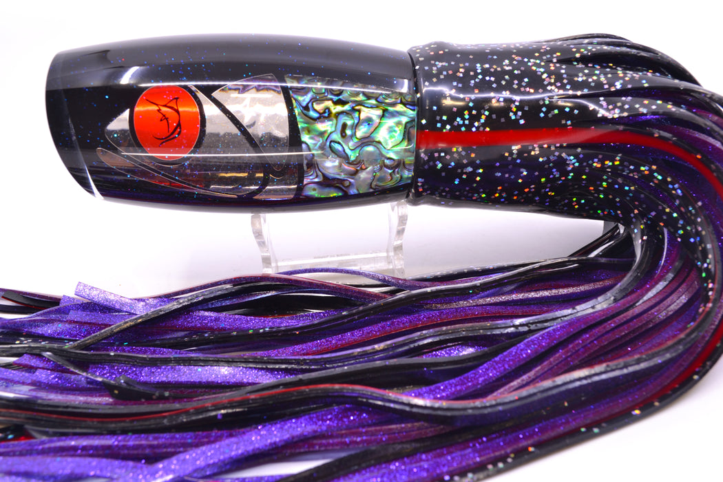 Bonze Lures Hydra Fish Red Eyes Violator 14" 17oz Skirted Black/Purple