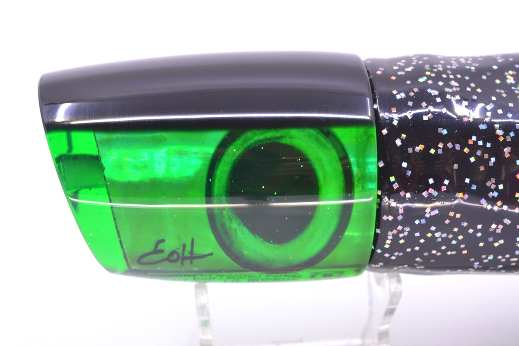 Marlin Magic Green MOP Black Back Taxi Eyes Large Ruckus 14" 13oz Skirted Black/Green GZE