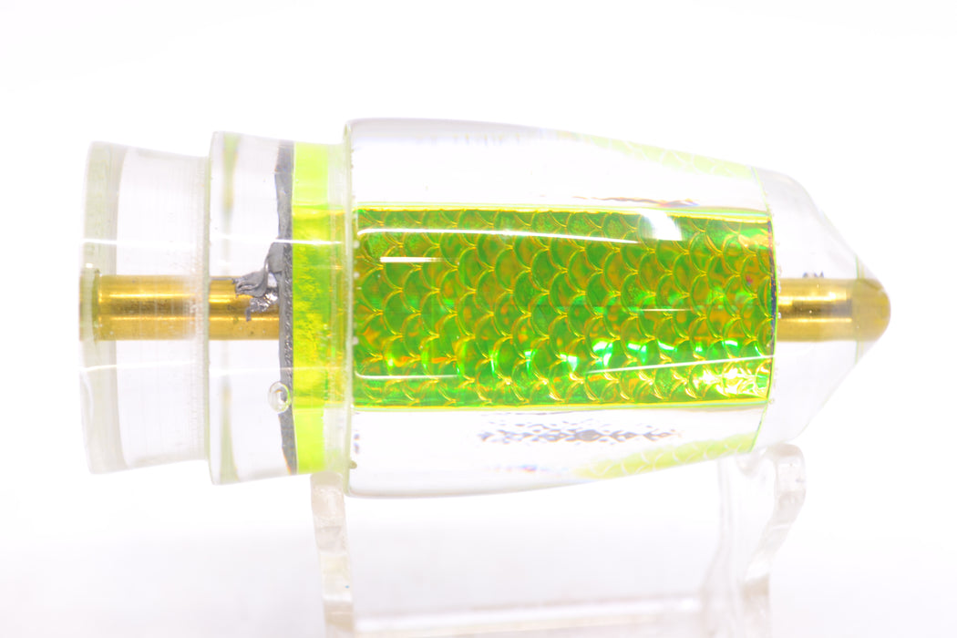 Koya Lures Lime Green Rainbow Scale Bullet 9"+ 6.3oz GZE