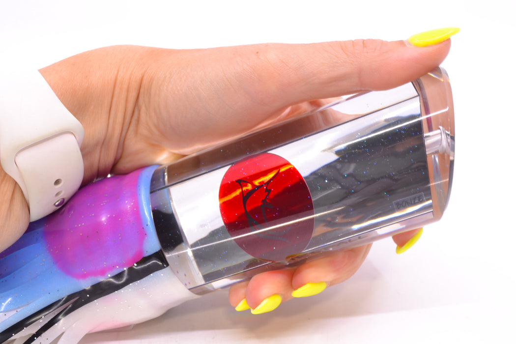 Bonze Lures Clear Mirrored Red Eyes Fireball 16" 19.5oz Skirted Gay Bob