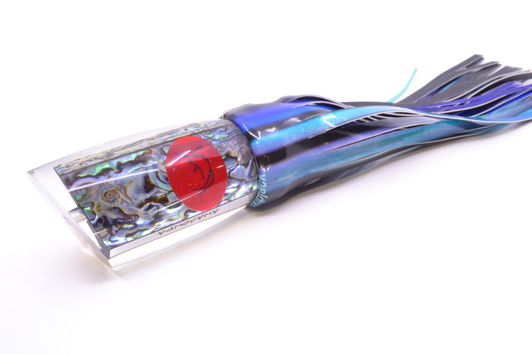 Bonze Lures Paua Shell Red Eyes Anaconda 16" 19oz FT Vinyl Skipjack GZE