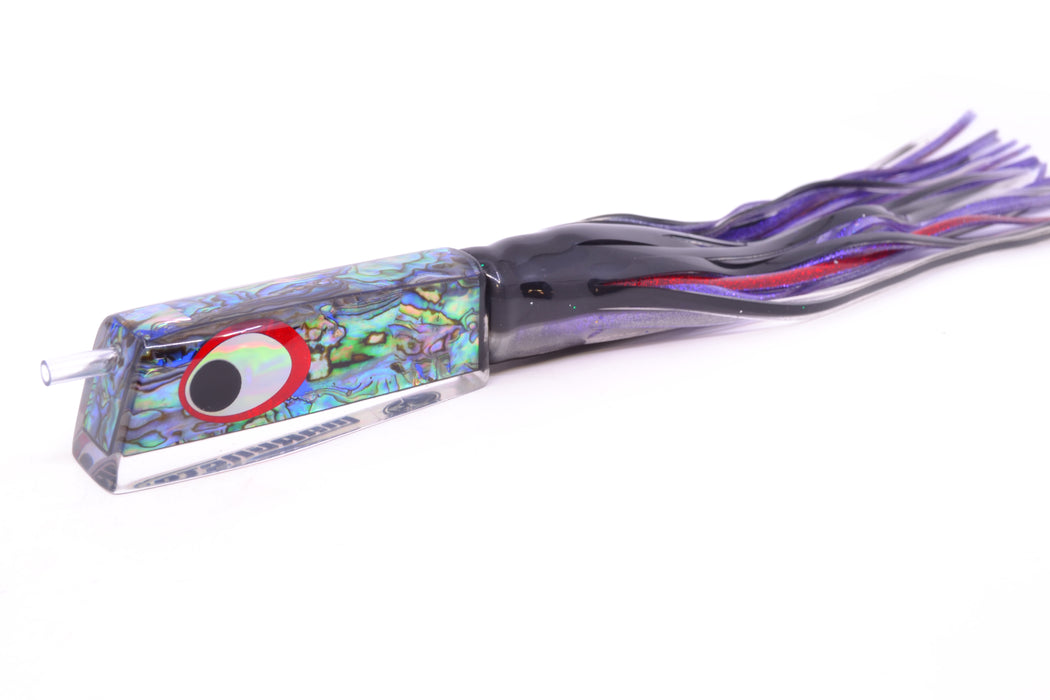 Marlinstar Paua Shell Lead Medium Tomahawk FMJ 9"+ 11.4oz Skirted Skipjack GZE