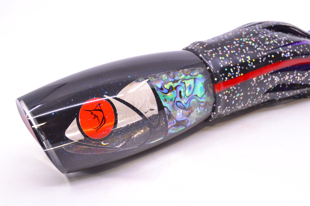 Bonze Lures Hydra Fish Red Eyes Violator 14" 17oz Skirted Black/Purple