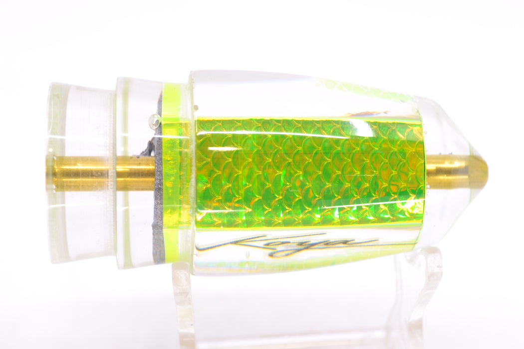 Koya Lures Lime Green Rainbow Scale Bullet 9"+ 6.3oz GZE