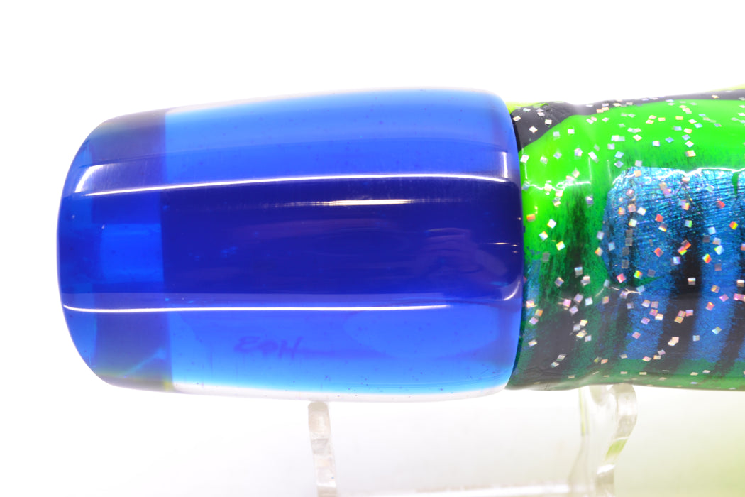 Marlin Magic White Awabi Blue Back Red Eyes Ruckus 12" 11oz Skirted Green-Black-Chartreuse GZE