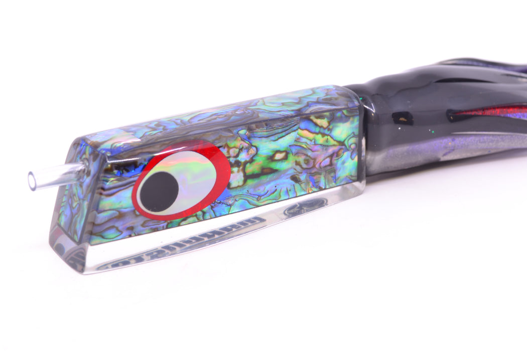 Marlinstar Paua Shell Lead Medium Tomahawk FMJ 9"+ 11.4oz Skirted Skipjack GZE