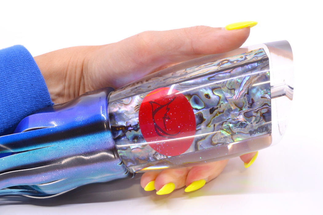 Bonze Lures Paua Shell Red Eyes Anaconda 16" 19oz FT Vinyl Skipjack GZE