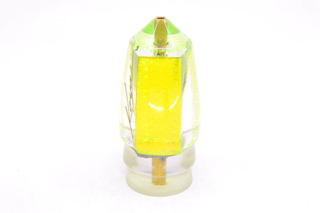 Koya Lures Lime Green Rainbow Scale Bullet 9"+ 6.3oz GZE
